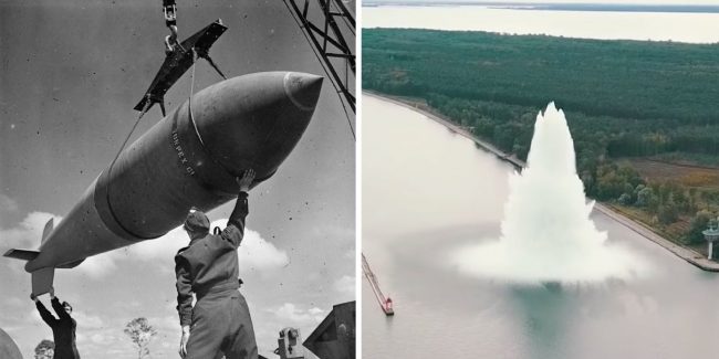 दोस्रो विश्वयुद्धमा खसाइएको तर नपड्किएको साढे ५ हजार किलोको बम अहिले पड्कियो