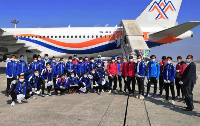 नेपाली फुटबल टोली बंगलादेशतर्फ प्रस्थान