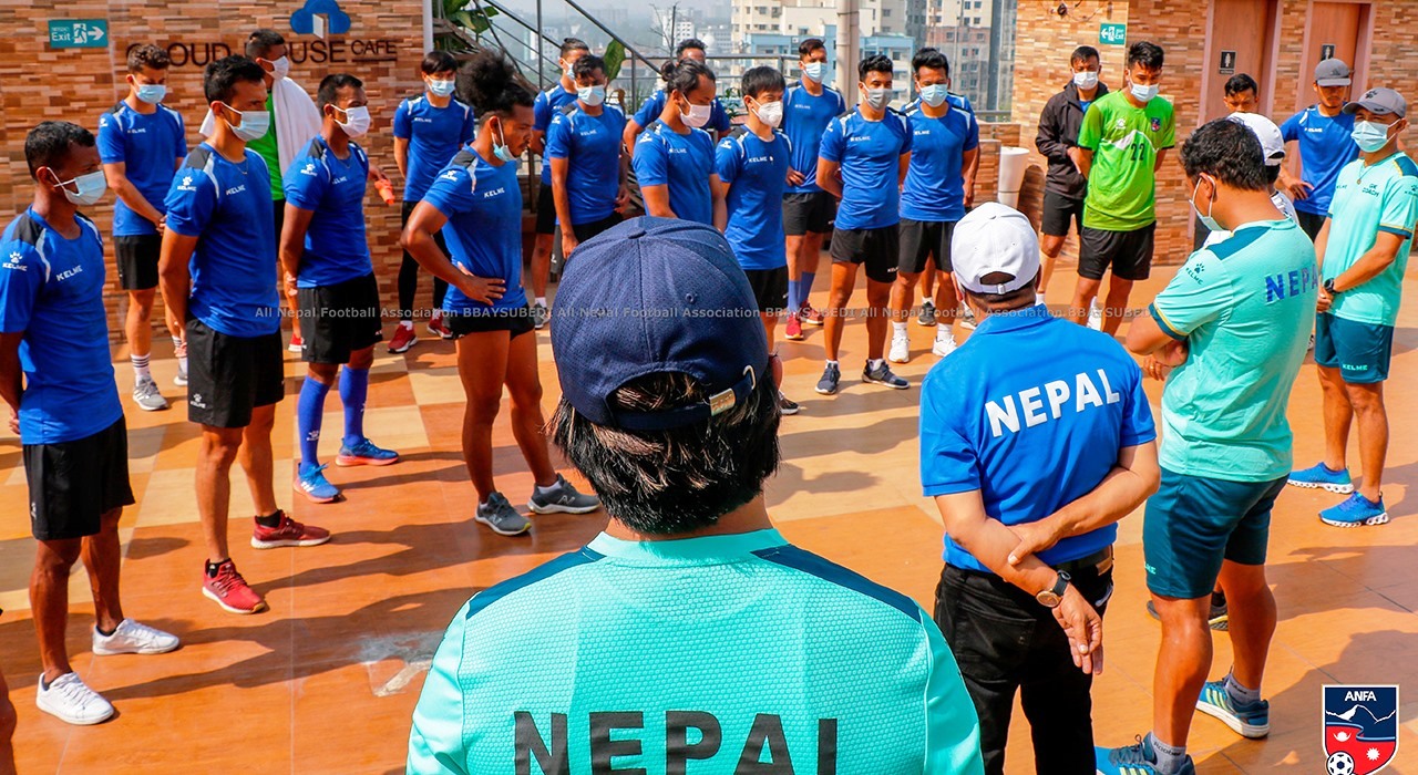 ढाकामा रहेका राष्ट्रिय फुटबल टोलीका सम्पूर्ण खेलाडीहरुको कोरोना रिपोर्ट नेगेटिभ