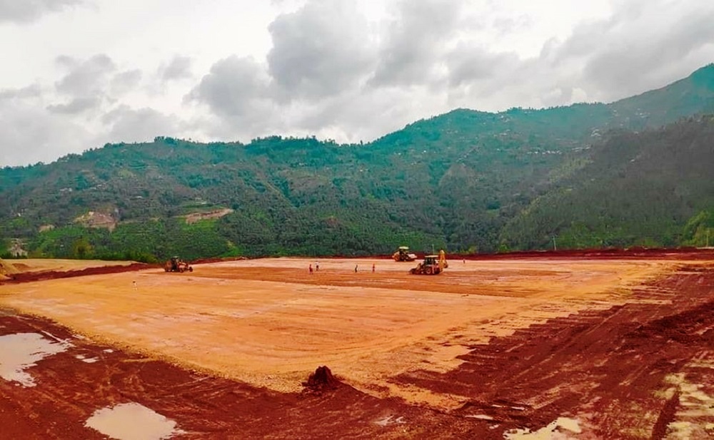 अन्तरराष्ट्रिय फुटबल रङ्गशाला निर्माण हुँदै