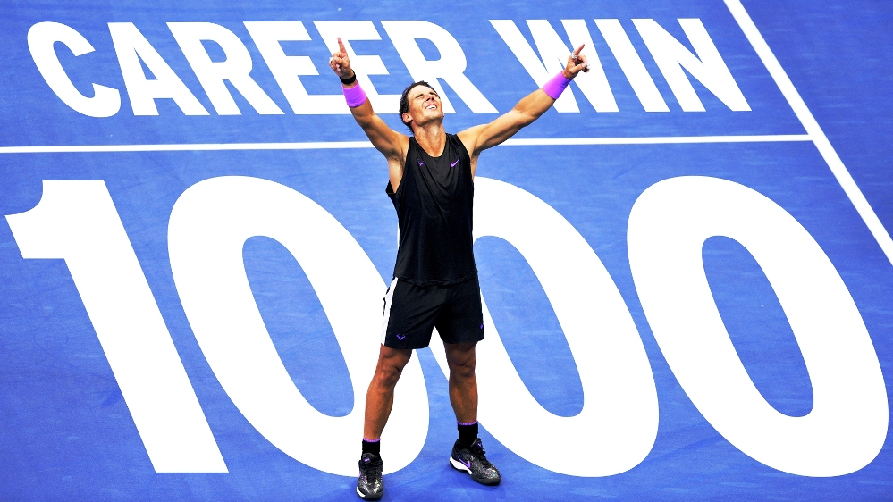 विश्व टेनिसमा एक हजार जित हासिल गर्ने नाडाल चौथो खेलाडी