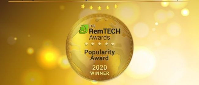 सिटी एक्सप्रेस मनी ट्रान्सफरद्वारा अन्तर्राष्ट्रिय अवार्ड जित्न सफल