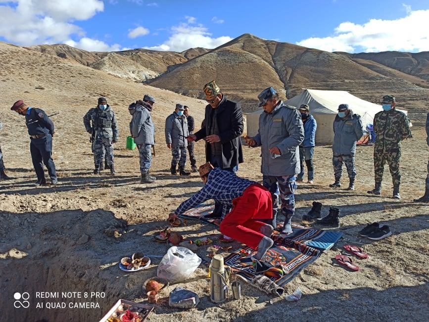 मुस्ताङकाे नेचुङमा बीओपी भवन निर्माण शुरु