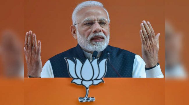 कांग्रेसलाई जनताले झुटो आश्वासनको सजाय दिइरहेको मोदीको दावी