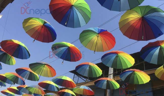 फुर्सदिलाका लागि गजबकाे गन्तव्य न्यूराेडकाे ‘अम्रेला स्ट्रीट’