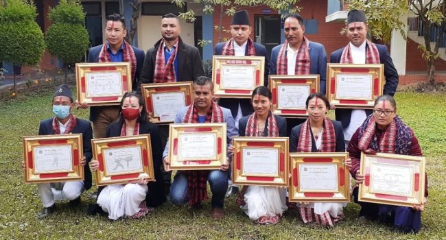 खेलाडी प्रतिभा पुरस्कारबाट सात खेलाडी पुरस्कृत