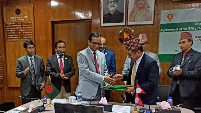 कृषि मल बंगलादेशबाट किन्ने सम्झौतामा हस्ताक्षर