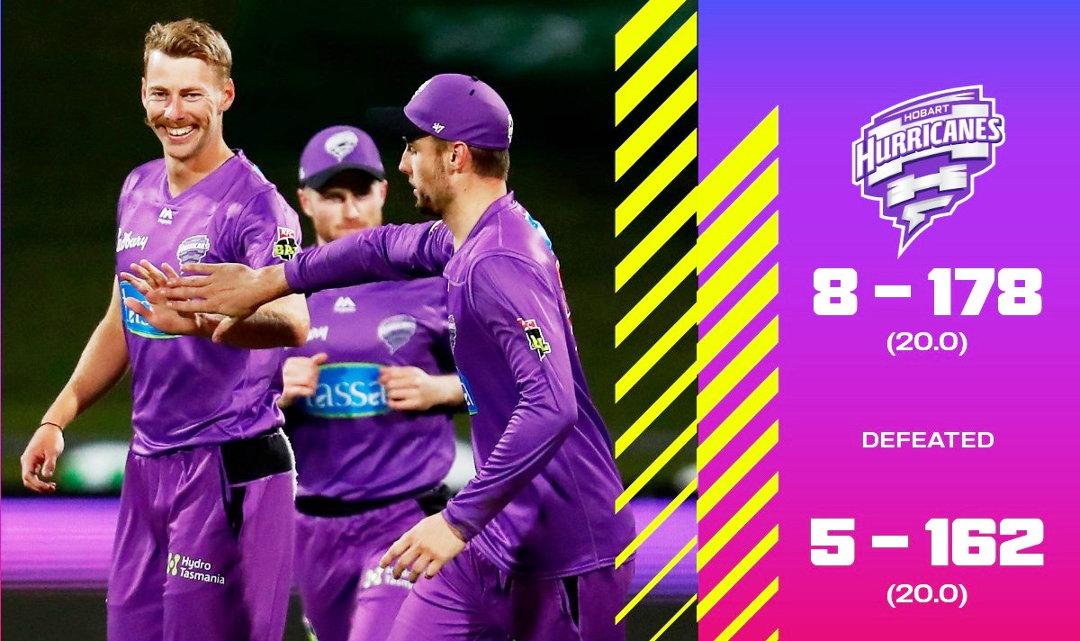 बिबिएलको पहिलो खेलमा सिडनी सिक्सर्स १६ रनले पराजित