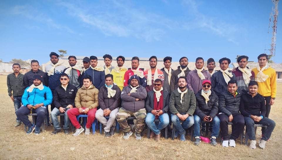 पिएम कप छनौट क्रिकेटको लागि सुनसरी जिल्ला टोलीको बिदाई