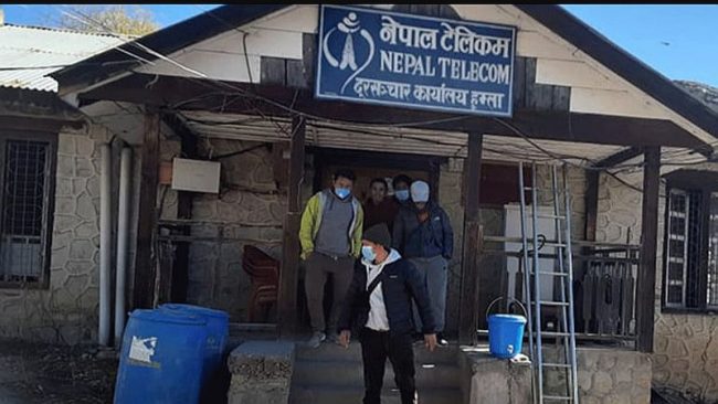 गुणस्तरीय सेवा नदिएको भन्दै हुम्लाको टेलिकममा तालाबन्दी