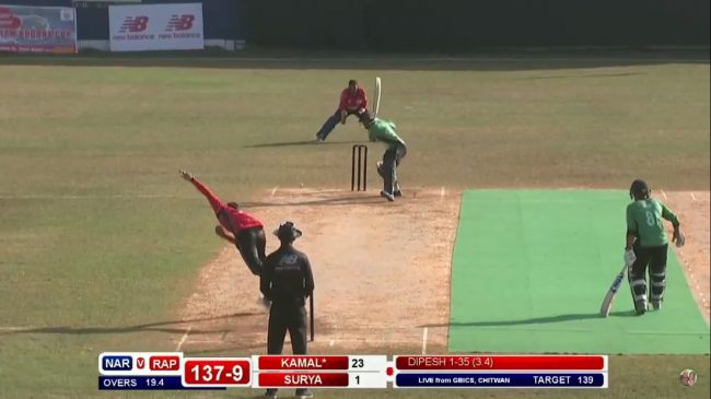 गौतम बुद्ध कपः खेलको नाटकीय अन्त्य, बलरको गल्तीले नारायणीले जितिसकेको खेल हार्‍यो