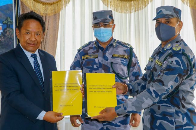 एकेडेमी सञ्चालन गर्न एन्फा र सशस्त्र प्रहरी बलबीच सम्झौता