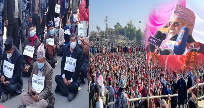 नेकपाका दुवै समूह देश दौडाहामा, उद्देश्य भने फरक