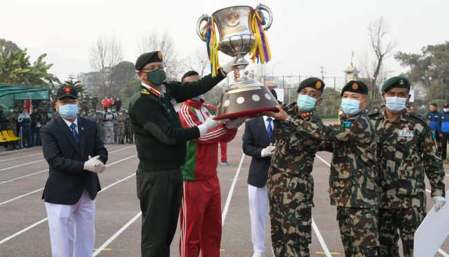 प्रधानसेनापति ट्रफी खेलकूद सम्पन्न