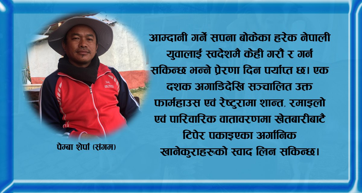 विदेशकाे माेह त्यागेका पेम्बाकाे लाेभलाग्दाे कर्म