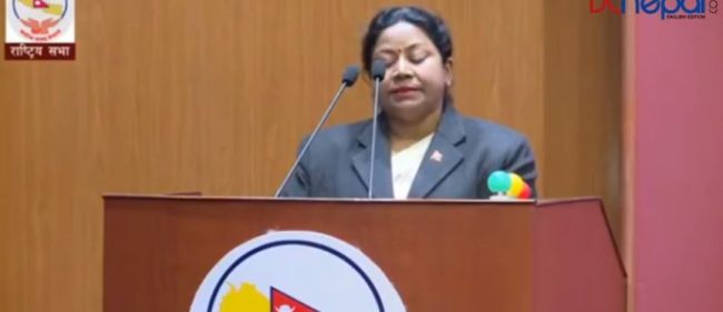 राष्ट्रिय सभा बैठकः राष्ट्रपति भण्डारीका कारण महिलाहरु अपहेलित भएको आरोप