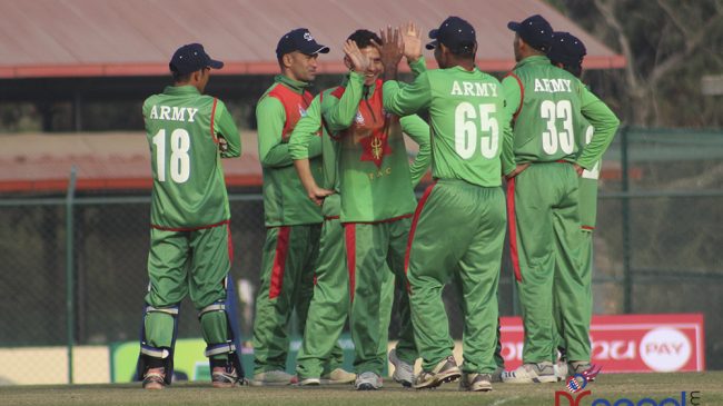 पीएम कप क्रिकेटः आर्मीले गण्डकी प्रदेशलाई पराजित गर्दाको तस्वीरहरु (फोटो फिचर)