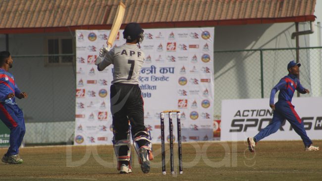 पिएम कपमा आसिफको अर्धसतक