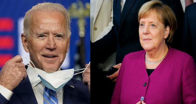 जर्मनी भ्रमणका लागि बाइडेनलाई मर्केलको आग्रह