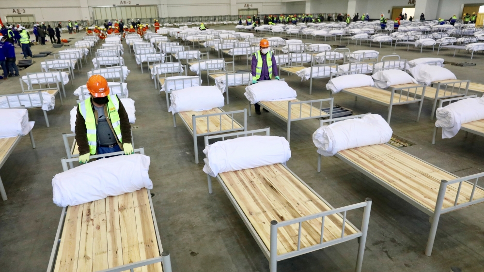 चीनले पाँच दिनमा १ हजार ५०० आइसोलेसन सेन्टर बनायो