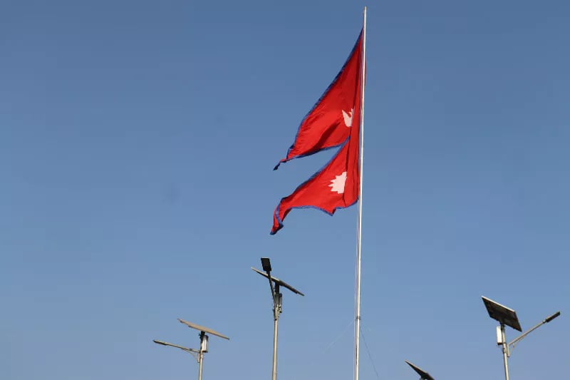 चौबीसकोठीमा ६५ फिट अग्लो झण्डा