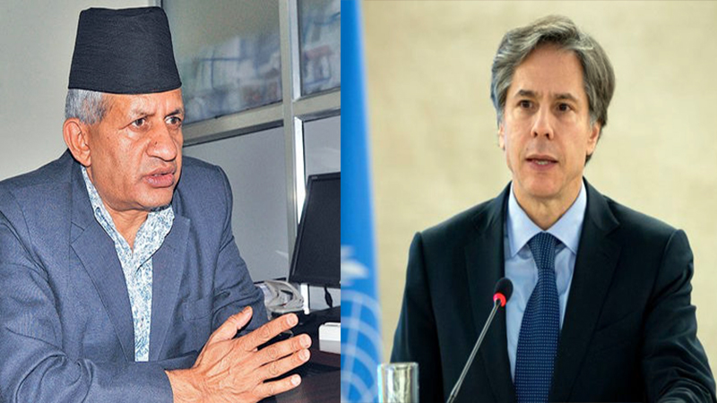 परराष्ट्रमन्त्रीद्वारा अमेरिकी समकक्षीलाई बधाई