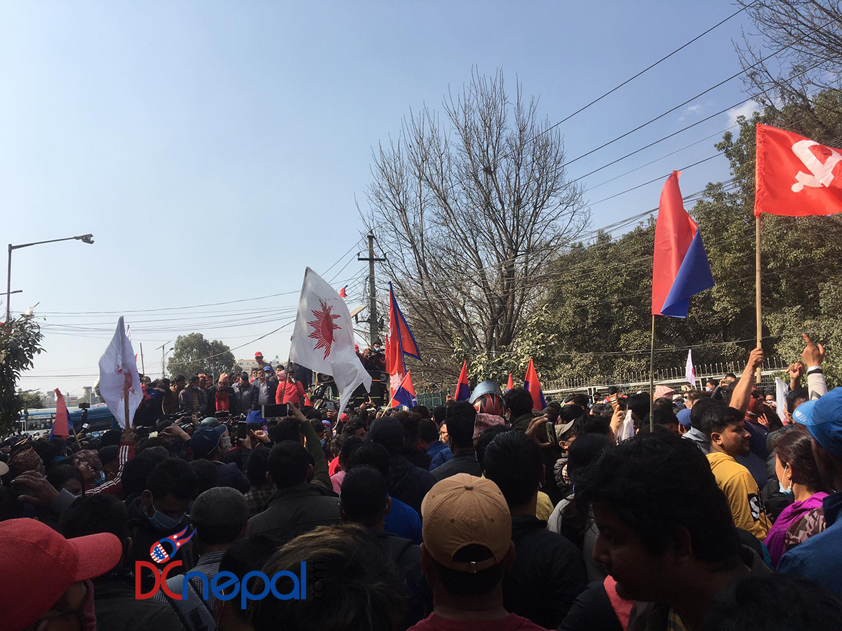 प्रचण्ड–नेपाल समूहको विजयी जुलुसका केही तस्वीरहरु