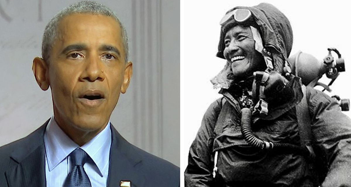 ओबामाले बनाउँदैछन् तेन्जिङ नोर्गे शेर्पाबारे चलचित्र