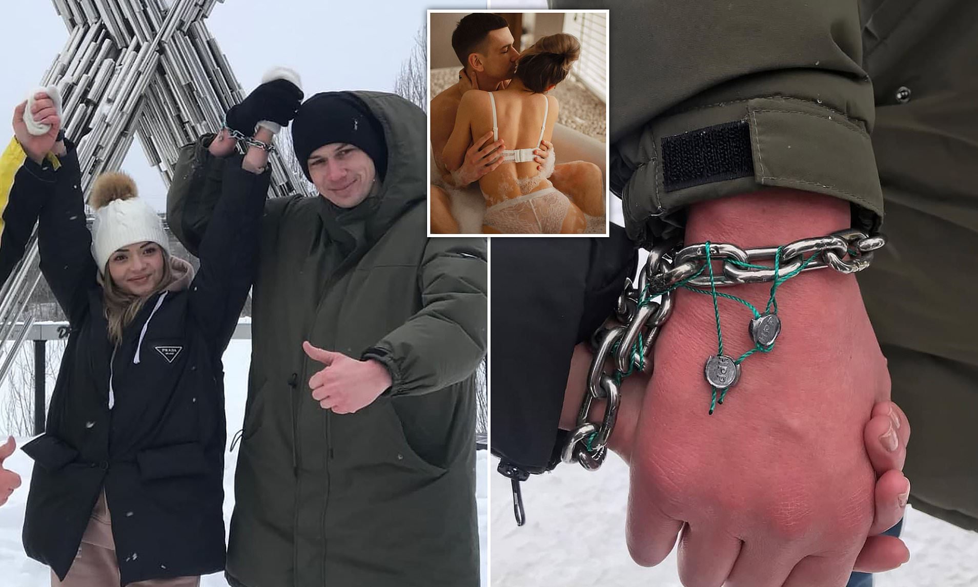 ३ महिनाको लागि एउटै हथकडीमा बाँधिए जोडी, हथकडी खुल्ने छैन र सबै काम यत्तिकै गर्नेछन्