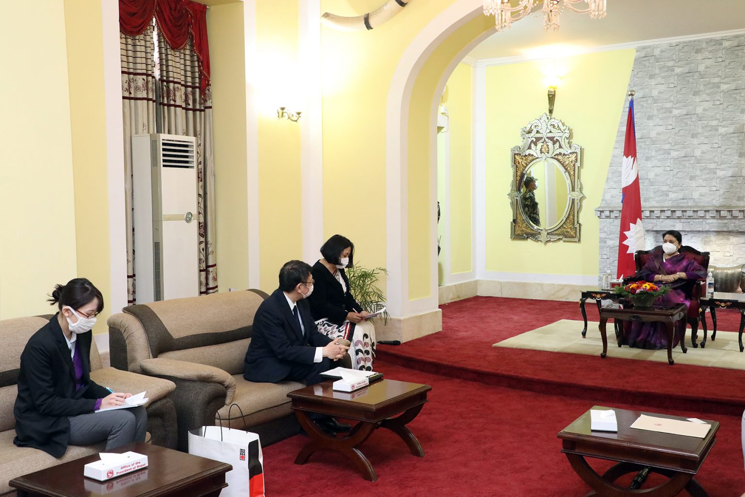 जापानी राजदूत साइगोले गरे राष्ट्रपतिसँग विदाई भेट