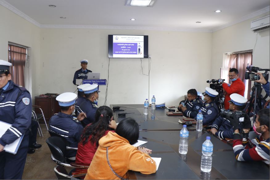 ट्राफिकको व्यवहार सुधार अभियान