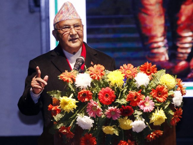 एकीकृत राज्यलाई मेलमिलाप र एकताबाट बचाउन परेको छः प्रधानमन्त्री ओली