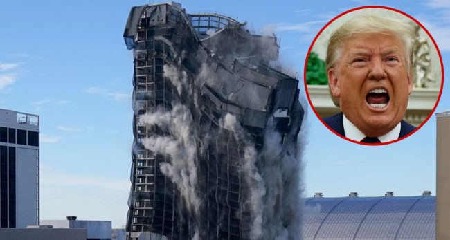 डोनाल्ड ट्रम्पको ‘ट्रम्प प्लाजा’ क्यासिनो २० सेकेण्डमा ध्वस्त