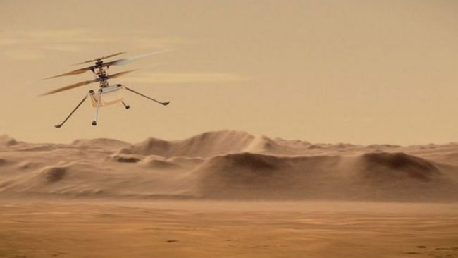 मङ्गल ग्रहमा हेलिकप्टर उडाउने तयारी गर्दै नासा