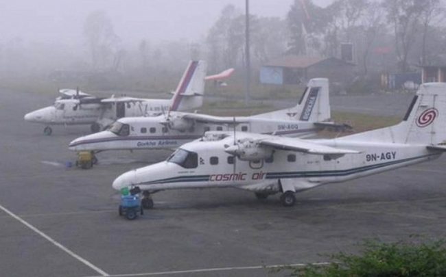 हुम्लामा तुवाँलोले दुई दिनदेखि हवाई सेवा प्रभावित