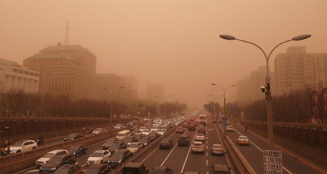 मंगोलियामा धुलोसहितको आँधीबेहरीमा परी ६ जनाको मृत्यु