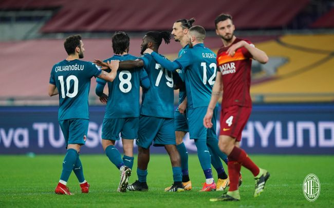 एसी मिलानद्वारा रोमा पराजित