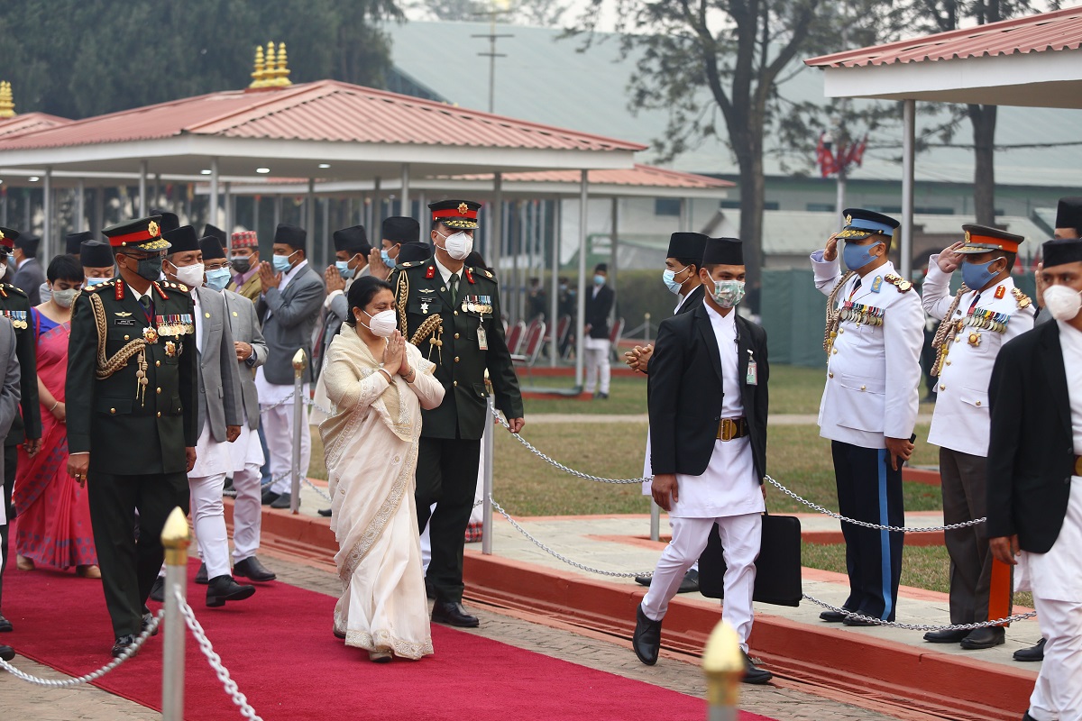 राष्ट्रपति भण्डारी स्वदेश फिर्ता
