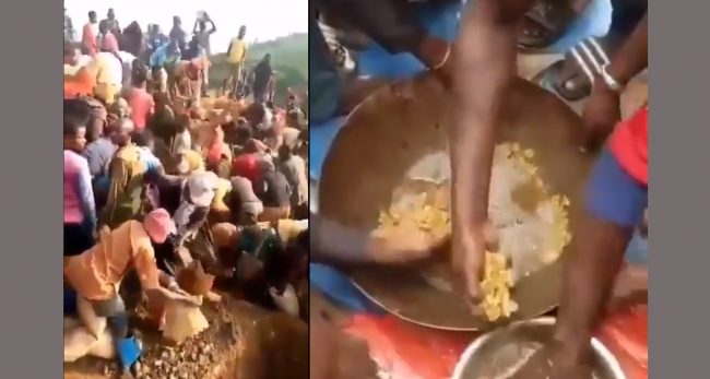 सुनैसुनको पहाड भेटियो ! खन्दै, माटो पखाल्दै, सुन निकाल्दै