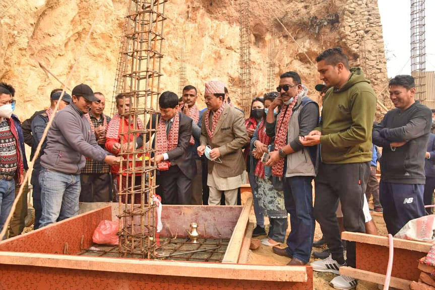 बालाजु बाइपासमा सूचना केन्द्रको शिलान्यास