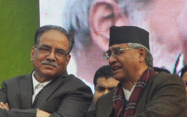 बुढानिलकण्ठमा प्रचण्डसँगको छलफल सकियो, काँग्रेस पदाधिकारी बैठक जारी