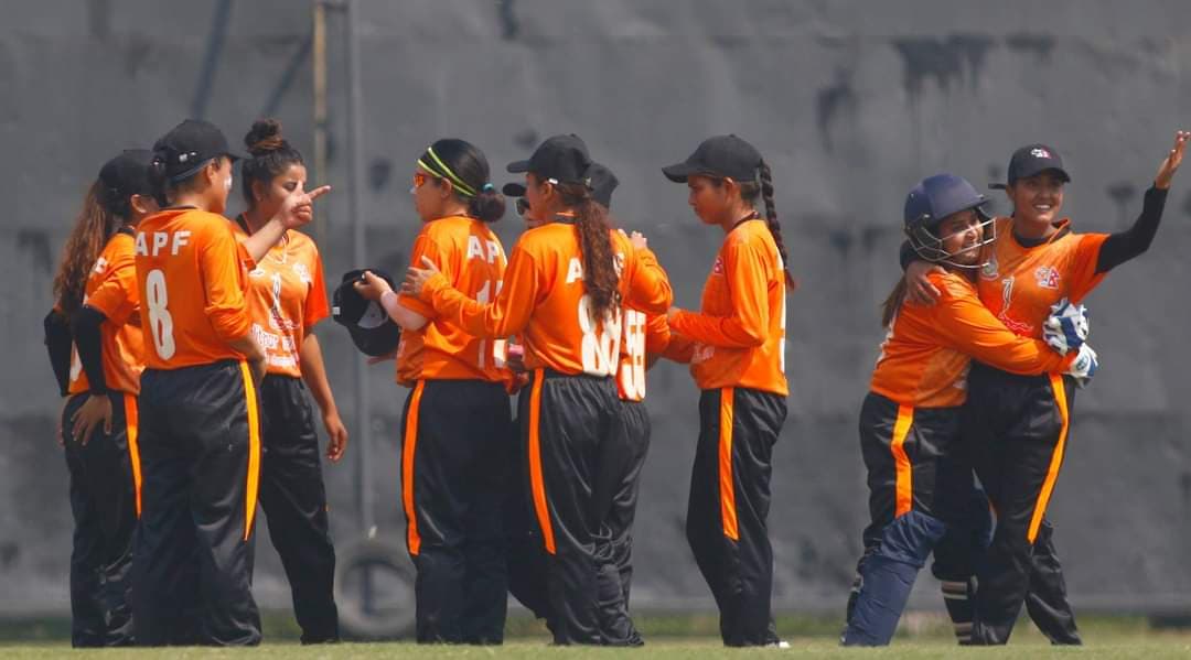 एपीएफको अपराजित यात्रा कायमै, मेयर–११ माथि १० विकेटको जित