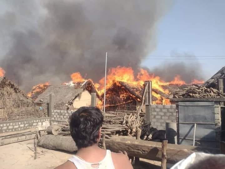 जुम्लामा आगलागीबाट ३५ घर जलेर नष्ट, आगो नियन्त्रण बाहिर