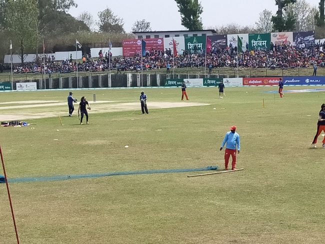 नेदरल्याण्ड भर्सेस नेपालः सोमपाल र सन्दीपको सनसनीपूर्ण बलिंग