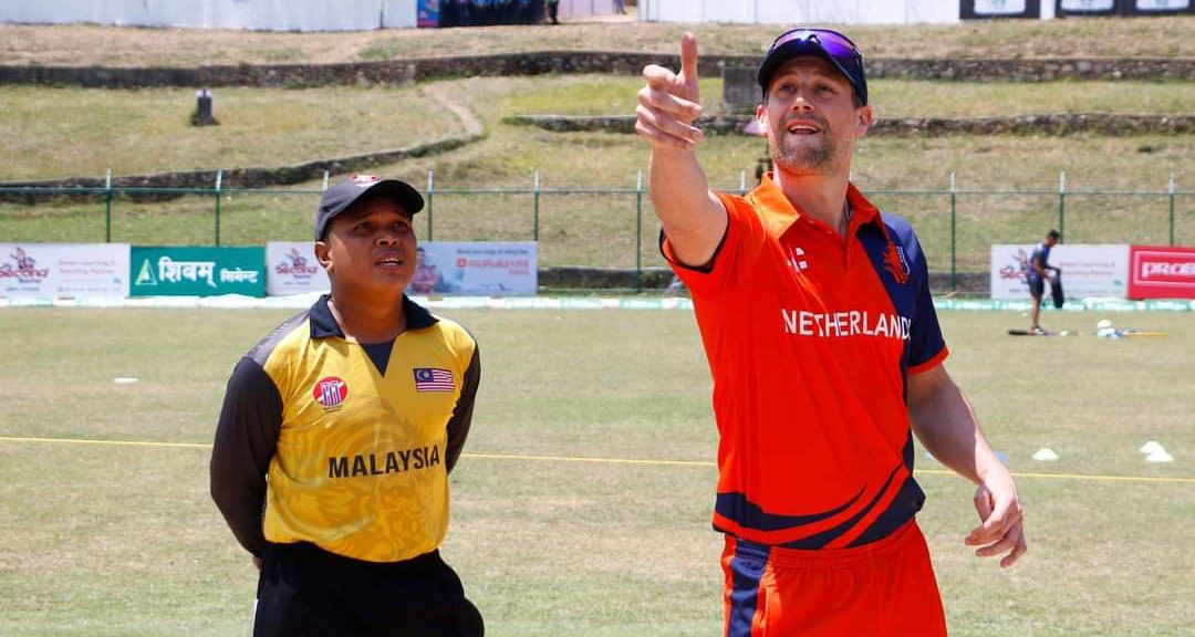 नेदरल्याण्डले टस जितेर ब्याटिङ गर्दै, पावरप्लेमा १ विकेट गुमाएर ४५ रन