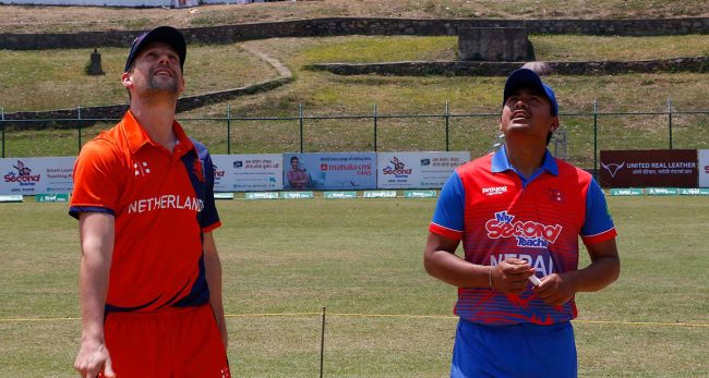 त्रिदेशीय सिरिजको फाइनलमा नेपालले पहिले ब्याटिङ गर्ने