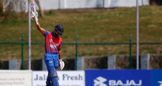 नेपालको रेकर्ड स्कोर, नेदरल्याण्डलाई २३९ रनको विशाल लक्ष्य