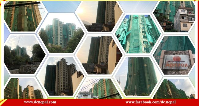 भुईंचालोले जिर्ण बनेको होराइजन अपार्टमेन्टको डरले रातभर निदाउँदैनन् छिमेकी