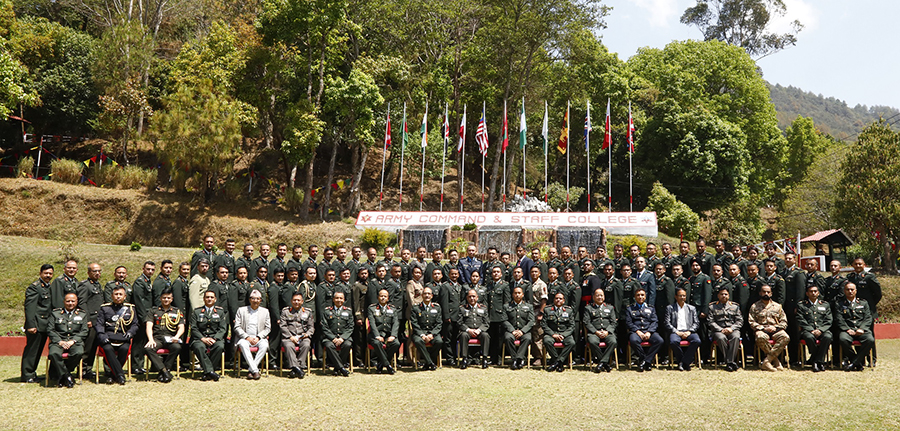 सैनिक कमाण्ड तथा स्टाफ तालीममा नेपालसहित ११ देशका सैनिक अधिकृत शिक्षार्थी
