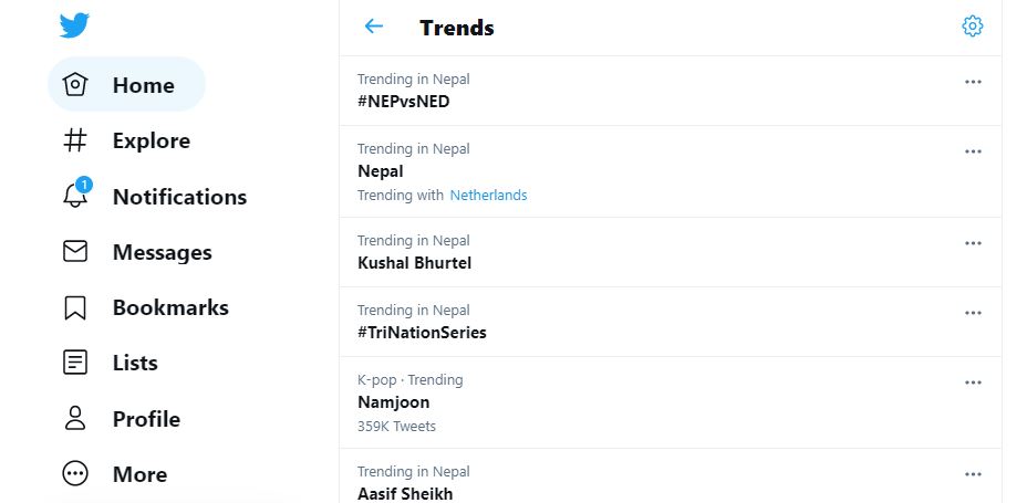 नेदरल्याण्डमाथि शानदार जीतसँगै ट्वीटरमा क्रिकेटसम्बन्धी कैयौं ह्याशट्याग ट्रेन्डिङ